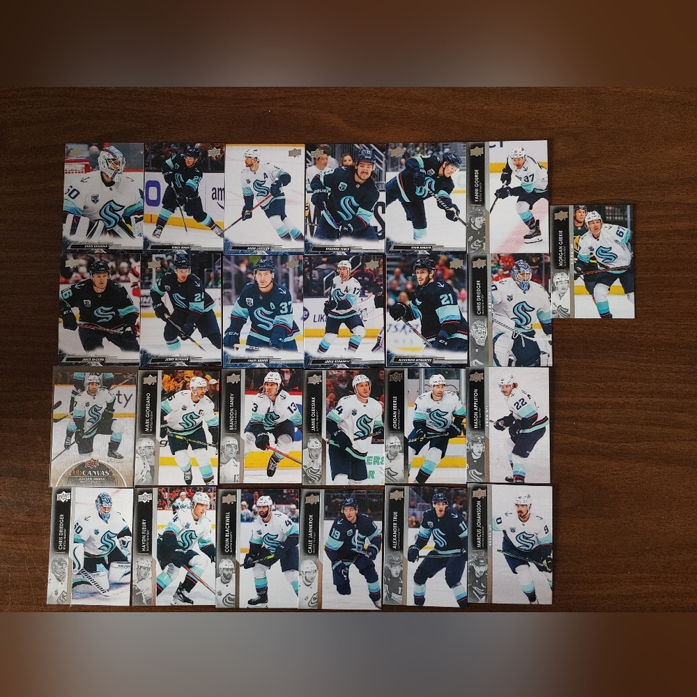 Seattle Kraken Upper Deck 26 Card Lot
